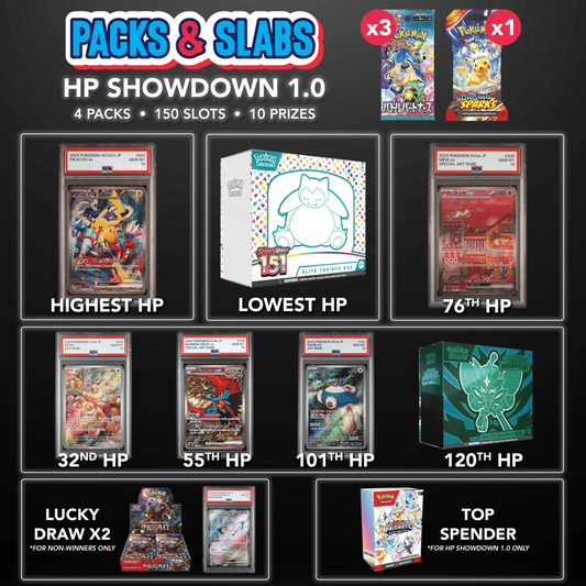 [LIVE RIPS] Packs & Slabs: Pokémon HP Showdown 1.0 [4 PACKS PER SLOT]